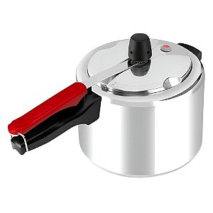 Panela de Pressão Clock 4,5 Litros Polida Original Eco Fechamento Interno
