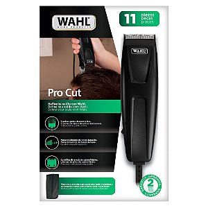 Wahl Pro Cut Máquina de Cortar Cabelo com 5 Pentes Precisão 127V