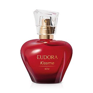 Eudora Kiss Me Now Perfume Feminino Eau de Toilette Floral Maçã Caramelizada 50ml