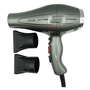 Lizze Secador de Cabelo Extreme Profissional Íons Negativos 2400W 127V Cinza