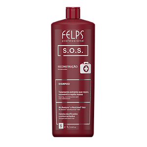Felps Professional S.O.S. Reconstrução Shampoo Reparador para Cabelos Danificados 1000ml