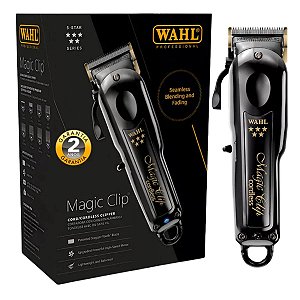 Wahl Magic Clip Máquina de Cortar Cabelo Profissional Sem Fio 6500 RPM Bivolt Preta