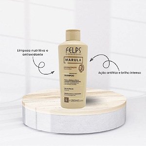 Felps Professional Marula Shampoo de Hipernutrição Nutrição e Brilho 250ml