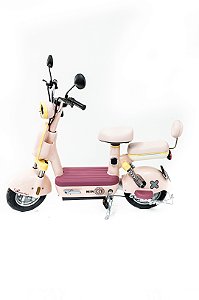 Scooter Elétrica PACIFIC MAUI Vintage 350W 48V Rosa/Amarelo