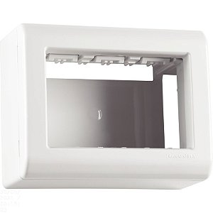 Tramontina LizFlex Caixa Sobrepor 3 Postos Branca