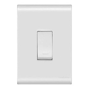 Tramontina Liz Conjunto 4x2 1 Interruptor Paralelo 10A 250V Branco