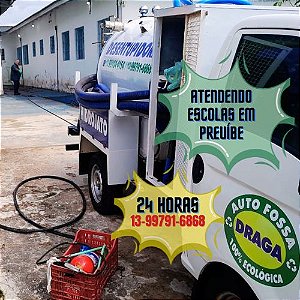 Desentupidora de fossa e caixa de esgoto para Escolas Particulares e Públicas em Peruíbe