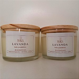 Kit 2 Velas Aromática Artesanal - Lavanda