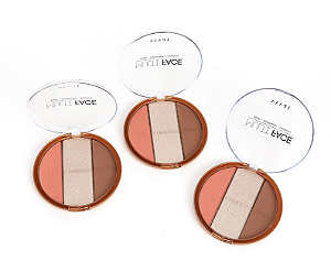 Trio Multiface Blush Iluminador e Contorno - Vivai