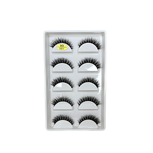 Cílios Postiços Profissionais X01 - 5 Pares