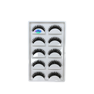 Cílios Postiços Profissionais H13 - 5 Pares