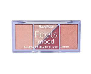Paleta Blush e Iluminador Feels Mood - Ruby Rose