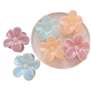 Presilha Flor Para Cabelo G - Cor Aleatória