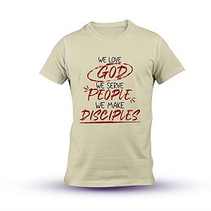 Camiseta We make Disciples - Bege