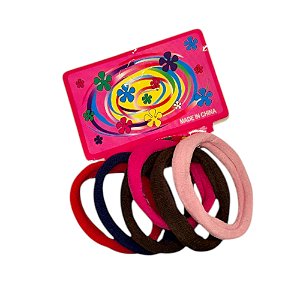 Elástico de Cabelo Colorido Fashion — Cores Sortidas