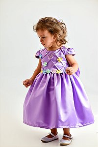 Vestido Festa Infantil Floral - Jardim Encantado