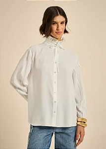 CAMISA MOB COM GOLA ALTA FRANZIDA HIGHLINE FEMININA