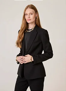 BLAZER DUDALINA ALFAIATARIA SLIM FIT FEMININO PRETO