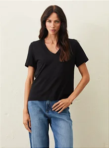 CAMISETA MOYO MALHA PRIMA  GOLA V