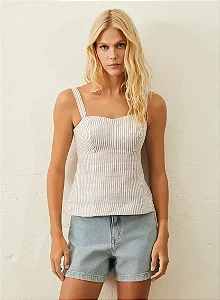 BLUSA MOYO ALÇA LINHO