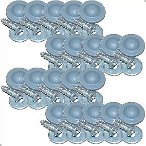 1 Kit Parafuso Forro Porta Fusca Brasilia Kombi Cinza