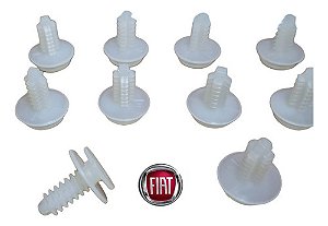 10 Grampo Forro Porta Novo Uno Palio Ducato Idea Strada Orig