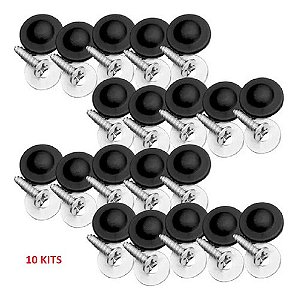 10 Kits Forro Porta Universal Cor Preta