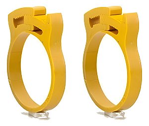 10 Pcs  Abracadeira Plastica 24,0 X 27,30 Rapida Mangueira  Amarelo