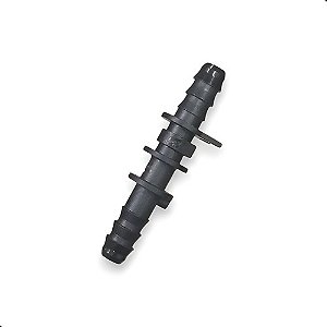 10 Unidades Emenda Mangueira X Mangueira 8mm X 8mm Preto