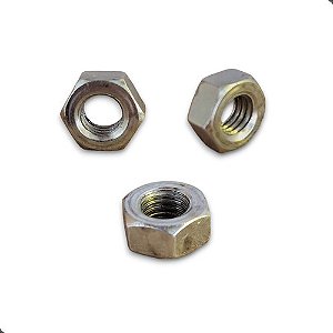 100 Unidades Porca M8 P/ Parafuso 8mm  - Utiliza Chave 13 Mm