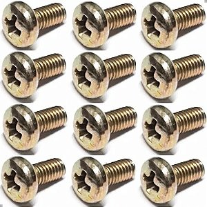 12 Parafuso Fixação Comutador Vw Gol Quadrado - Kombi 97/14