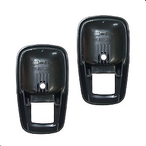 2 Acabamento Gatilho Maçaneta Fusca Kombi Brasília Orig Preto