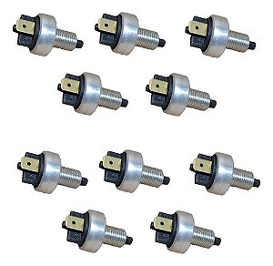 Kit 10 Interruptor Botao Painel Tipo Start Partida Buzina