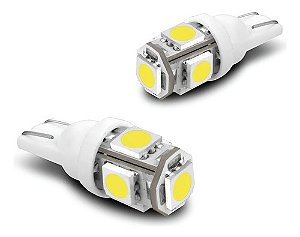 Par Lampada Pingão Led T10 Gol Palio 206 207 Corsa Up Uno