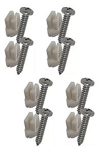 Kit 8 Bucha + Parafuso Fixação Puxador Opala Caravan Chevete