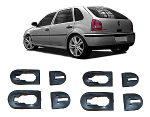 Kit Guarnição Maçaneta Externa Porta Gol Parati G3 G4 4 Pts