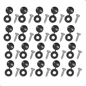 Kit Parafuso Forro Porta Fusca Brasilia Kombi Preto 20pcs