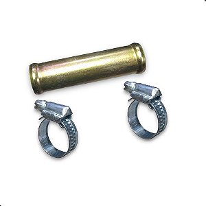 Tubo Cano Emenda Ar Quente Radiador 25mm Com Abraçadeira