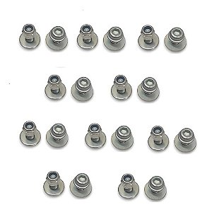 Kit 20 Parafuso Placa Moto 6x16 Mm Arruela Porca Travante