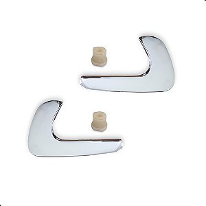 2 Maçaneta Interna Gatilho Porta Gol G2 G3 Saveiro Cromado