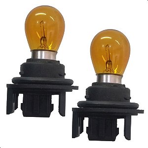 Par Soquete Pisca Com Lampada Ambar Uno Vivace