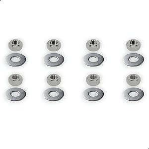 Kit Porca Fixação Farol Gol Voyage Parati Saveiro 87 Até 95