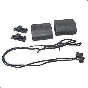 Par Cordão Tampão + Batente + Suporte Fixação Gol 80 Até 95
