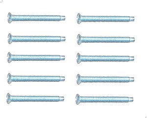 Kit 10 Parafuso Aro Farol Fusca 73/86 Itamar Kombi 76/14