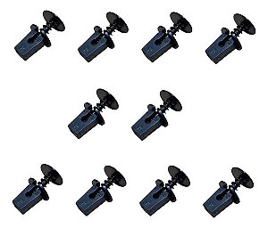 Kit Parafuso Bucha Fixacao Parabarro Vw Golf 2003 2018 10pcs