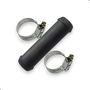 Tubo Cano Emenda Ar Quente Radiador Com Abraçadeira 22x22mm