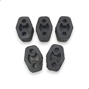 Kit Borracha Escapamento Gol Parati Saveiro G5 G6 G7