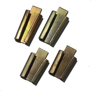 Kit Chapa Fixação Abraçadeira Do Estabilizador Fusca 4 Peças