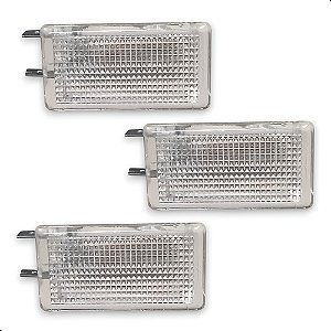 Lanterna Teto Monza Chevete Mala Corsa Kadett Mala 3 Peças