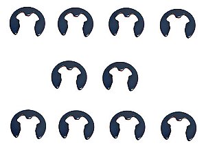 Anel Trava Retenção Elástico Trava Eixo 10mm X M10 - 10pcs
